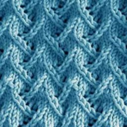 ​Узор зигзаг спицами