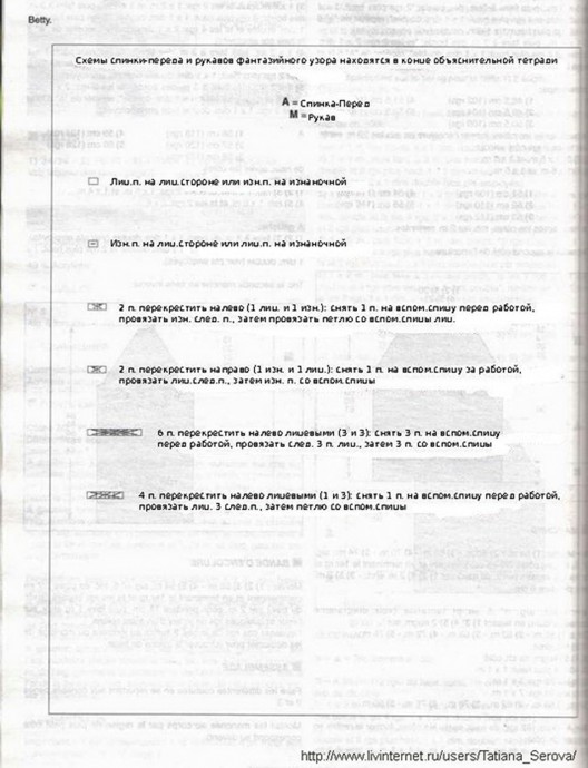 Узорный свитер с красивыми аранами