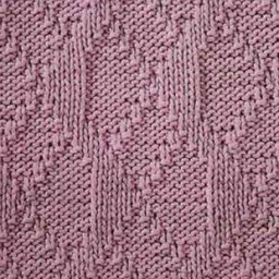 Узоры из лицевых и изнаночных петель