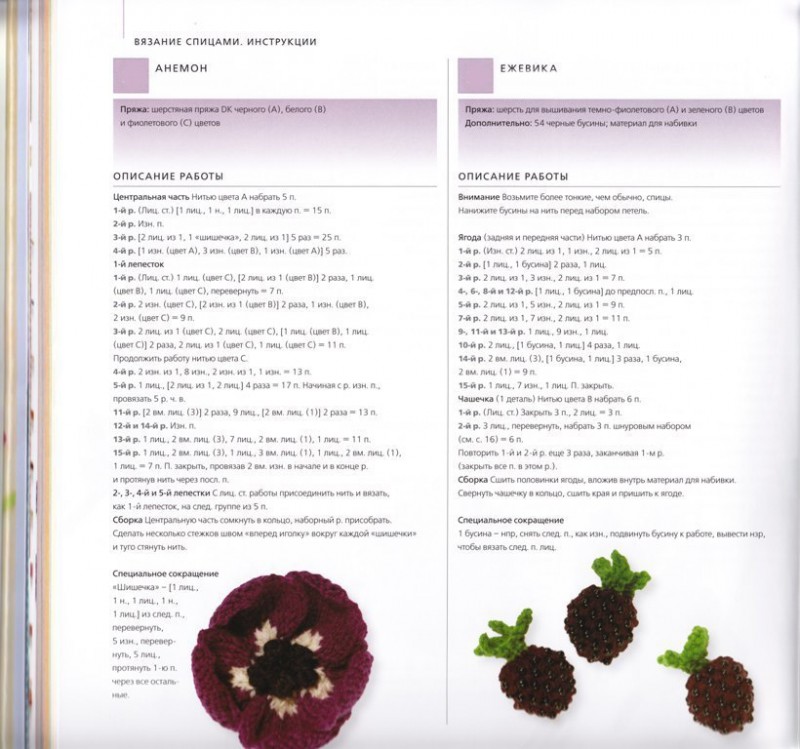 Живая природа, связанная на спицах