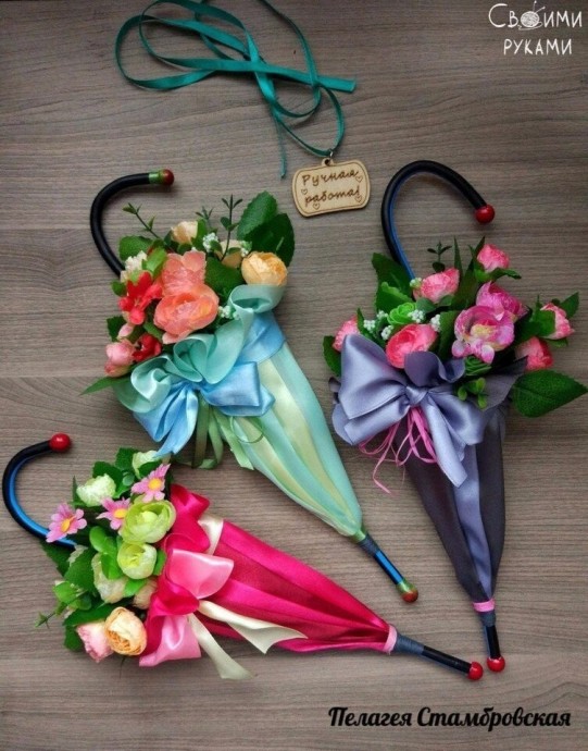 ​Зонтики с цветами