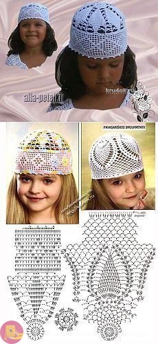 Чудесные летние шапочки крючком - солнце больше нипочем