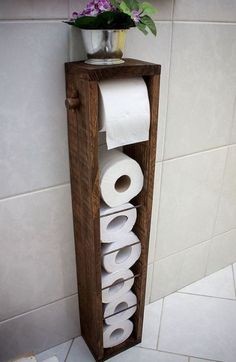 ​Идеи оригинального хранения рулонов туалетной бумаги