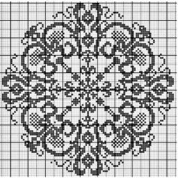 ​Интересные схемы филейных узоров