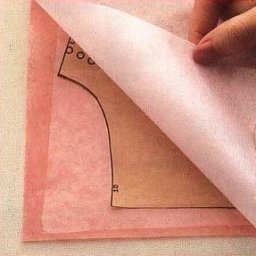 ​Как укрепить выкройку при помощи пленки