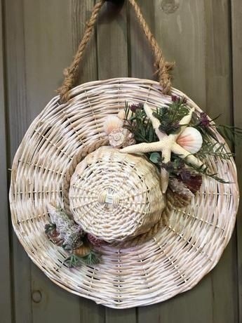 Декоративные интерьерные веночки в морском стиле