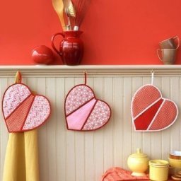 Прихваточка в виде сердца