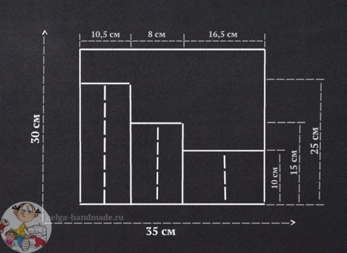Шьём органайзер для спиц и крючков: мастер-класс