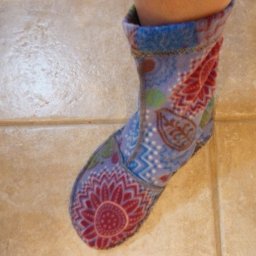 Домашние сапожки из флиса