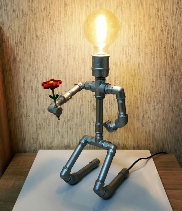 Необычные идеи: светильники из труб Необычные идеи: светильники из труб