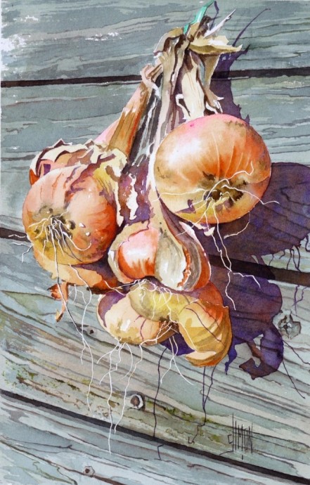 ​Рисуем головки лука