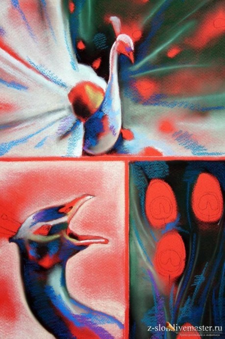 ​Рисуем павлина