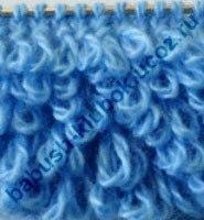 ​Узор "Мех" или махровое вязание