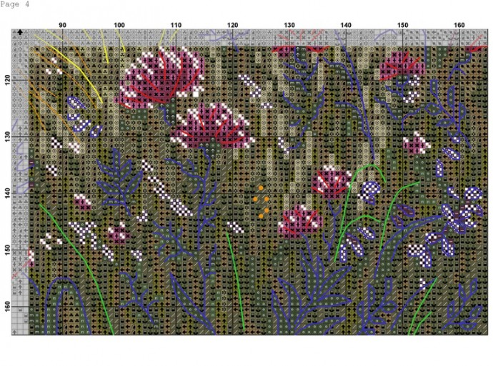 ​Вышивка "Летний луг"