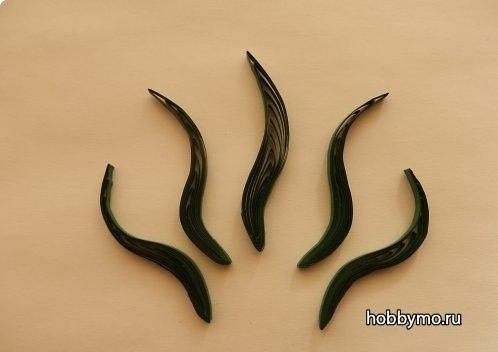 Золотая рыбка в технике квиллинг