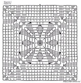 Ажурные квадратные мотивы