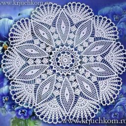 Ажурные салфетки крючком