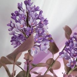 Букет сирени из холодного фарфора