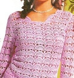 Блузка крючком