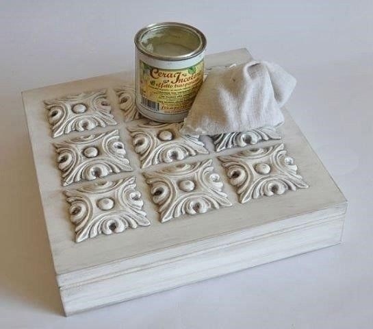 Отличная идея для декора шкатулки из гипса