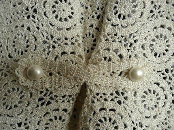 Нарядная ажурная кофточка