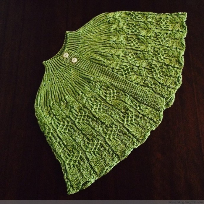 Накидка спицами