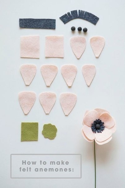 Приближаем весну с таким ярким букетом из фетра