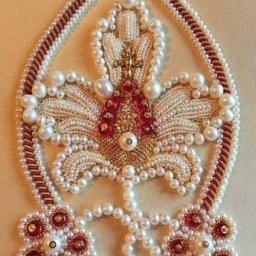 Роскошная вышивка с жемчугом