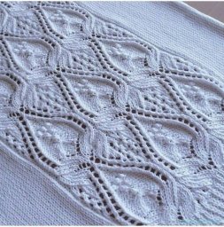 Нереально красивый узор на спицах