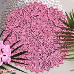 Нежная ажурная салфетка крючком