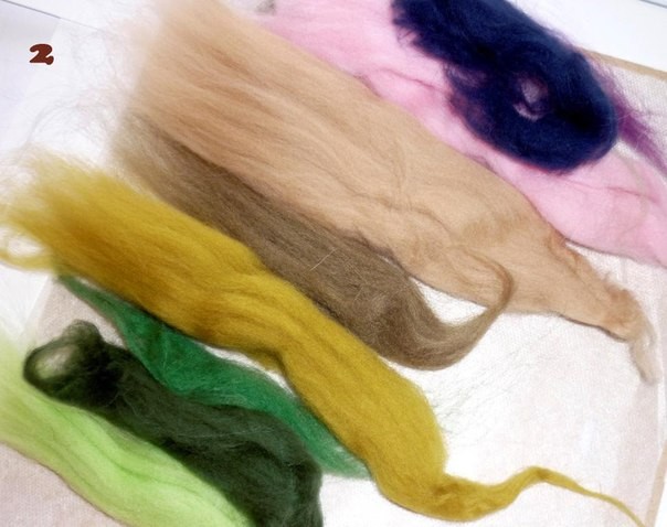 Прекрасные ирисы: живопись шерстью