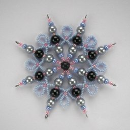 Снежинки из бисера