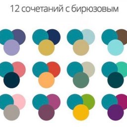 Удачные сочетания цветов