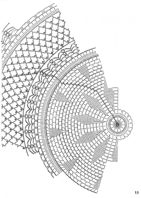 ​Восхитительная скатерть крючком
