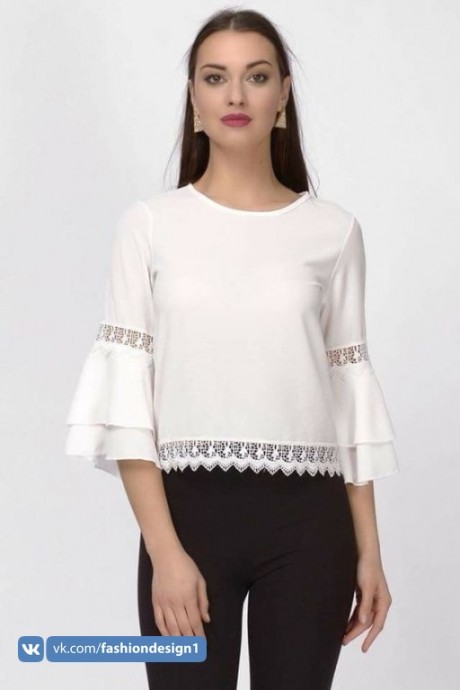 Блузки с кружевами: идеи для вдохновения Блузки с кружевами: идеи для вдохновения