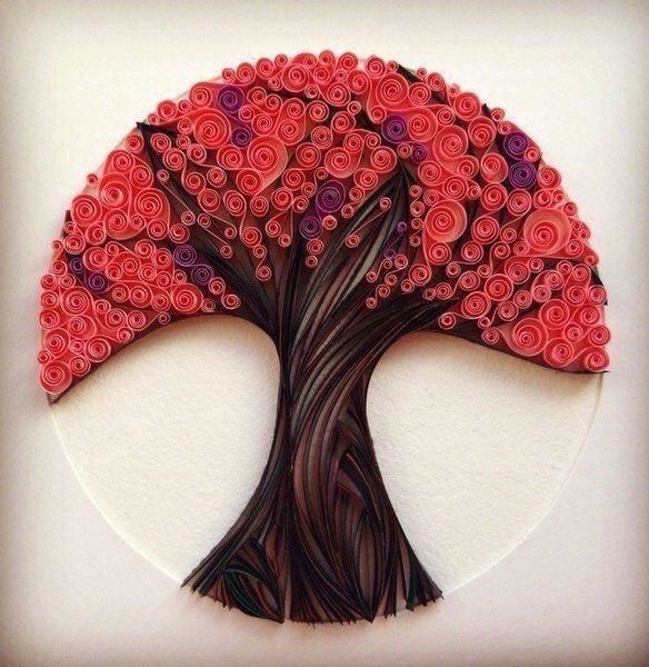 Декоративное панно в технике квиллинг