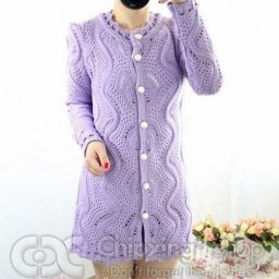 Волнообразный узор для кардигана