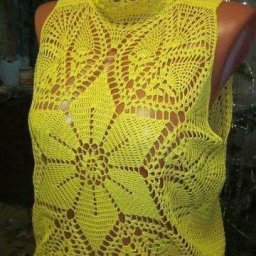 ​Изысканный узор для переда летней блузочки