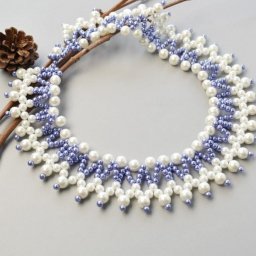 ​Колье из бисера и бусин