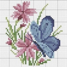 ​Вышиваем бабочек