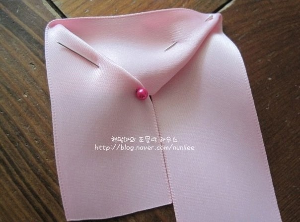 Роза из ленты: мастер-класс