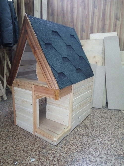 Домик для кота из обрезков пиломатериалов