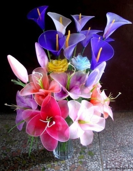 Цветы из капрона