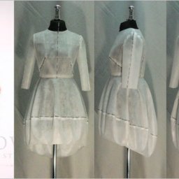 Платье с юбкой бочонком