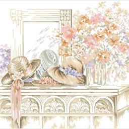 Схема для вышивки со шляпками