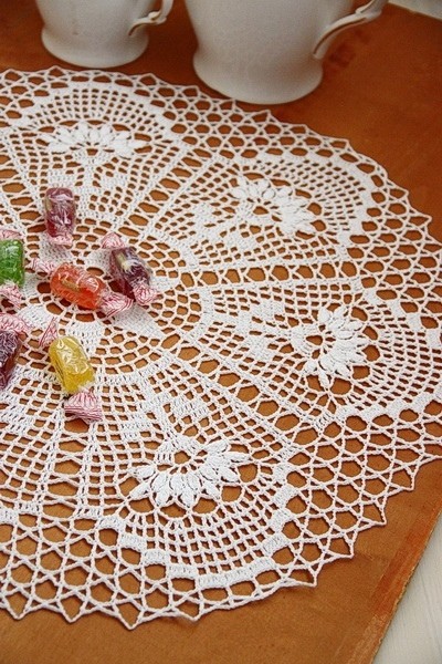 Нежная ажурная салфетка Нежная ажурная салфетка