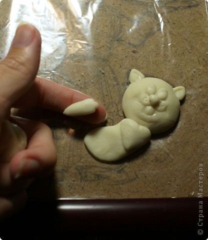 Панно "Повар с баранками и чаем" из соленого теста Панно "Повар с баранками и чаем" из соленого теста