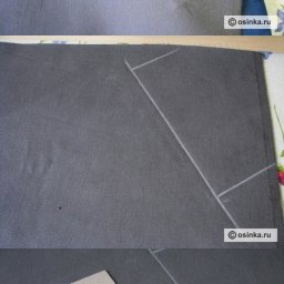 Прорезной карман с накладной листочкой