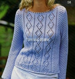 ​Женский свитер с изумительным узором