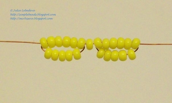 ​Анютины глазки из бисера